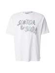 SCOTCH & SODA T-Shirt blau / pastellgelb / rot / weiß