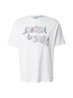 SCOTCH & SODA T-Shirt blau / pastellgelb / rot / weiß SCOTCH & SODA T-Shirt blau / pastellgelb / rot / weiß