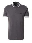BOSS Poloshirt 'Paddy' dunkelgrau/schwarz/weiß
