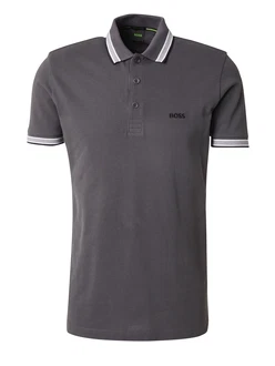 BOSS Poloshirt 'Paddy' dunkelgrau/schwarz/weiß BOSS Poloshirt 'Paddy' dunkelgrau/schwarz/weiß