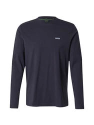 BOSS Langarmshirt Tee Long mit Rundhalsausschnitt marineblau