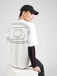 DIESEL T-Shirt BOGGY-MEGOVAL schwarz/offwhite