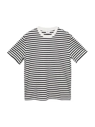 T-Shirt 'FRENCH' schwarz / wei