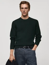 MANGO MAN Pullover 'ANTIGUA' dunkelgrün