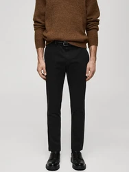 MANGO MAN Hose 'Prato' schwarz