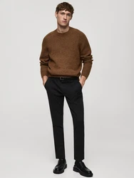 MANGO MAN Hose 'Prato' schwarz