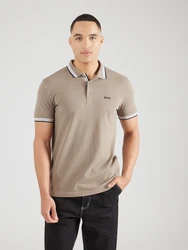 BOSS Poloshirt 'Paddy' khaki/schwarz/weiß