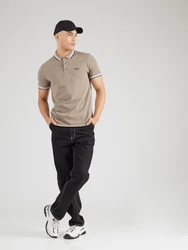 BOSS Poloshirt 'Paddy' khaki/schwarz/weiß