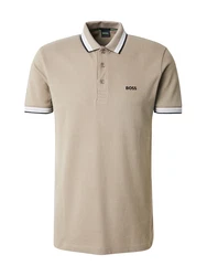 BOSS Poloshirt 'Paddy' khaki/schwarz/weiß