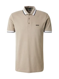 Poloshirt 'Paddy' khaki / schwarz / wei