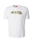DIESEL T-Shirt 'T-ADJUST-R4' limone/schwarz/weiß