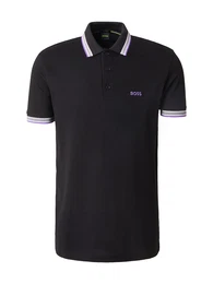 Poloshirt 'Paddy' stone / lavendel / schwarz / wei