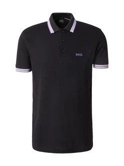 BOSS Poloshirt 'Paddy' stein/lavendel/schwarz/weiß