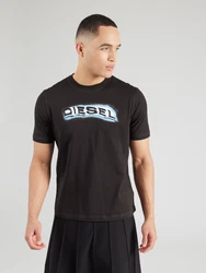 DIESEL T-Shirt 'T-ADJUST-R4' hellblau/schwarz/weiß