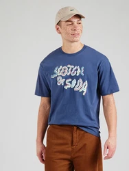 SCOTCH & SODA T-Shirt blau/saphir/lachs/weiß