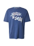 SCOTCH & SODA T-Shirt blau/saphir/lachs/weiß