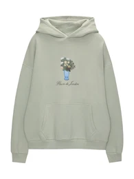 Sweatshirt hellblau / pastellgrn / dunkelgrn / offwhite