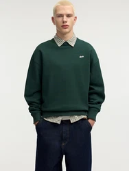 Pull&Bear Sweatshirt dunkelgrn/wei