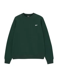 Sweatshirt dunkelgrn / wei