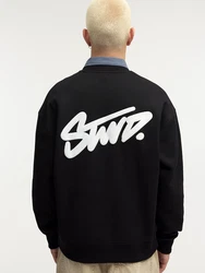 Pull&Bear Sweatshirt schwarz/weiß