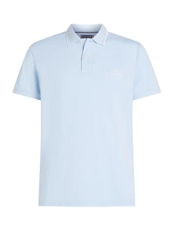 TOMMY HILFIGER Poloshirt hellblau/weiß TOMMY HILFIGER Poloshirt hellblau/weiß