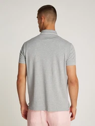 TOMMY HILFIGER Poloshirt hellgrau/weiß