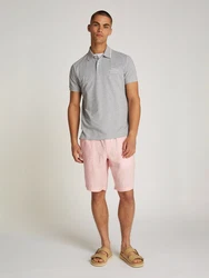 TOMMY HILFIGER Poloshirt hellgrau/weiß