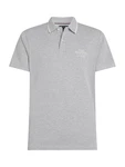 TOMMY HILFIGER Poloshirt hellgrau/weiß
