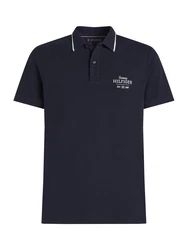 TOMMY HILFIGER Poloshirt marineblau/weiß