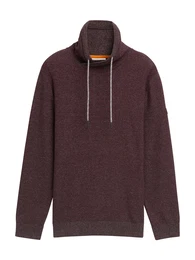Pullover hellbeige / beere