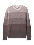 TOM TAILOR Denim Pullover taupe/hellgrau/dunkelrot