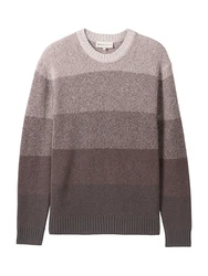 TOM TAILOR Denim Pullover taupe/hellgrau/dunkelrot
