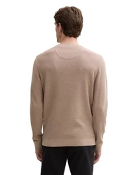 TOM TAILOR Strickpullover hellbraun