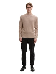 TOM TAILOR Strickpullover hellbraun