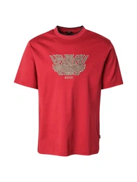T-Shirt 'C-Taut 10' braun / hellbraun / rot