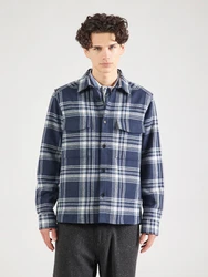 DRYKORN Hemd 'GUNRAY' navy/hellblau/offwhite