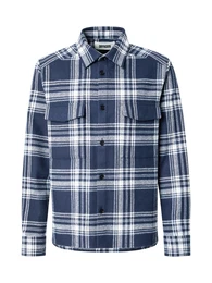 Hemd 'Gunray' navy / hellblau / offwhite
