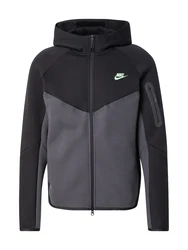 Nike Sportswear Sweatjacke 'TECH FLEECE' Dunkelblau/Dunkelgrau/Grau