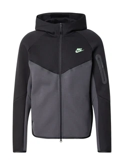 Nike Sportswear Sweatjacke 'TECH FLEECE' Dunkelblau/Dunkelgrau/Grau