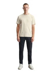 Marc O'Polo T-Shirt mit Label-Print vorne creme