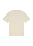 Marc O'Polo T-Shirt mit Label-Print vorne creme