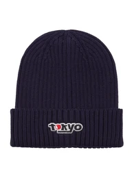 Mtze navy / schwarz / wei