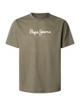 Pepe Jeans T-Shirt Eggo oliv/weiß