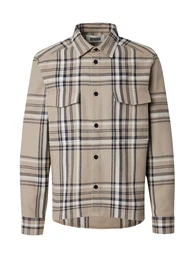 Hemd 'GUNRAY' cappuccino / schwarz / wei