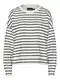 PIECES Sweater majica 'Chilli'  crna / prljavo bijela