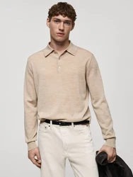 MANGO MAN Pullover WILLYS beigemeliert