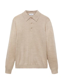 MANGO MAN Pullover WILLYS beigemeliert MANGO MAN Pullover WILLYS beigemeliert