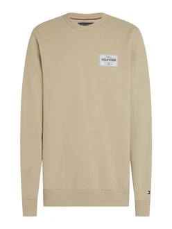 TOMMY HILFIGER Sweatshirt khaki/schwarz/offwhite