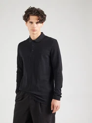 BOSS Poloshirt 'Plisy' schwarz