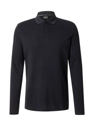 BOSS Poloshirt 'Plisy' schwarz